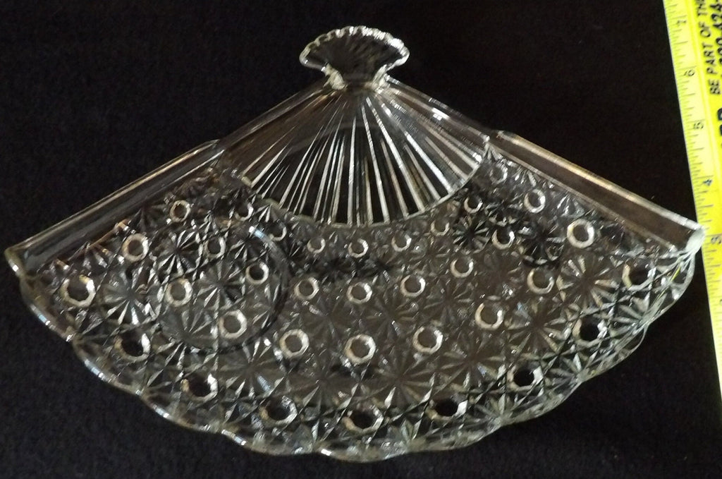 Vintage Fenton Glass Relish/Vanity Tray Button & Daisy Design Circa 1960's