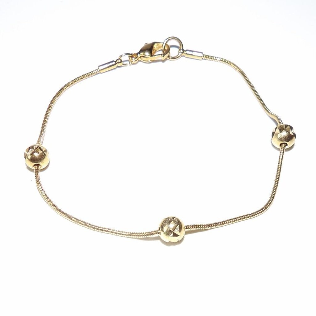3 Gold Tone Bracelets (Lot of 3)