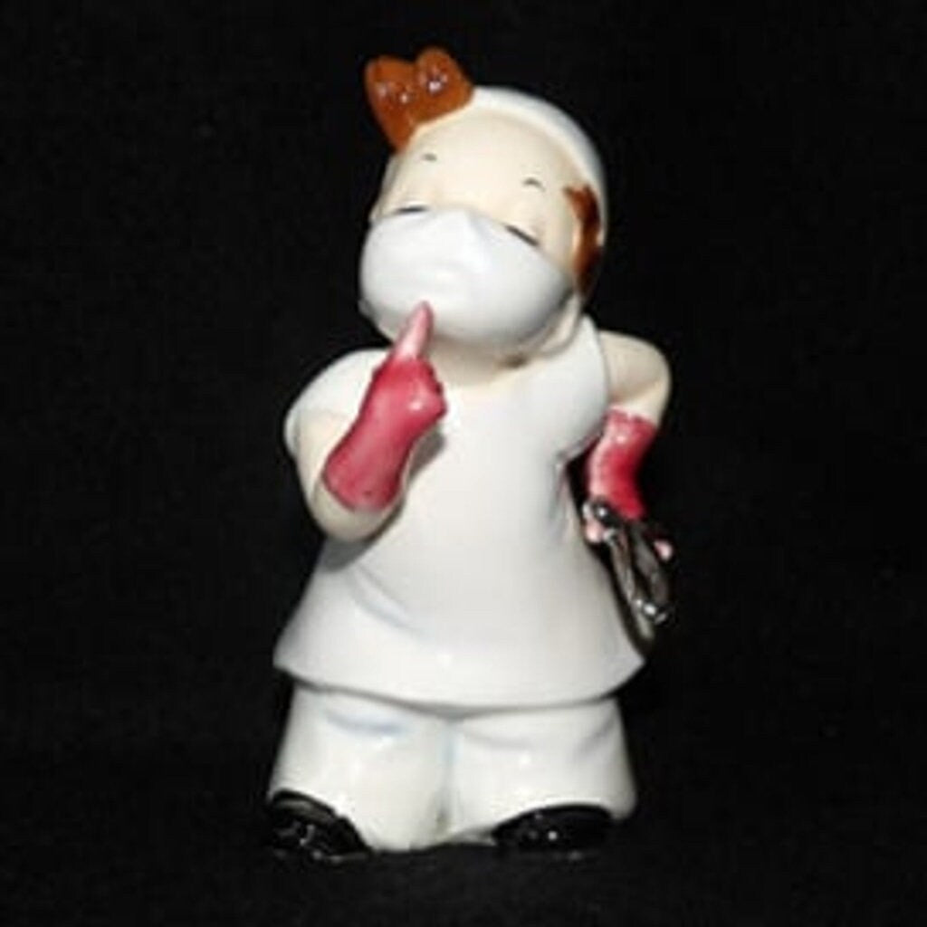 Vintage Porcelain Dentist/Surgeon Figurine — 4 Inches