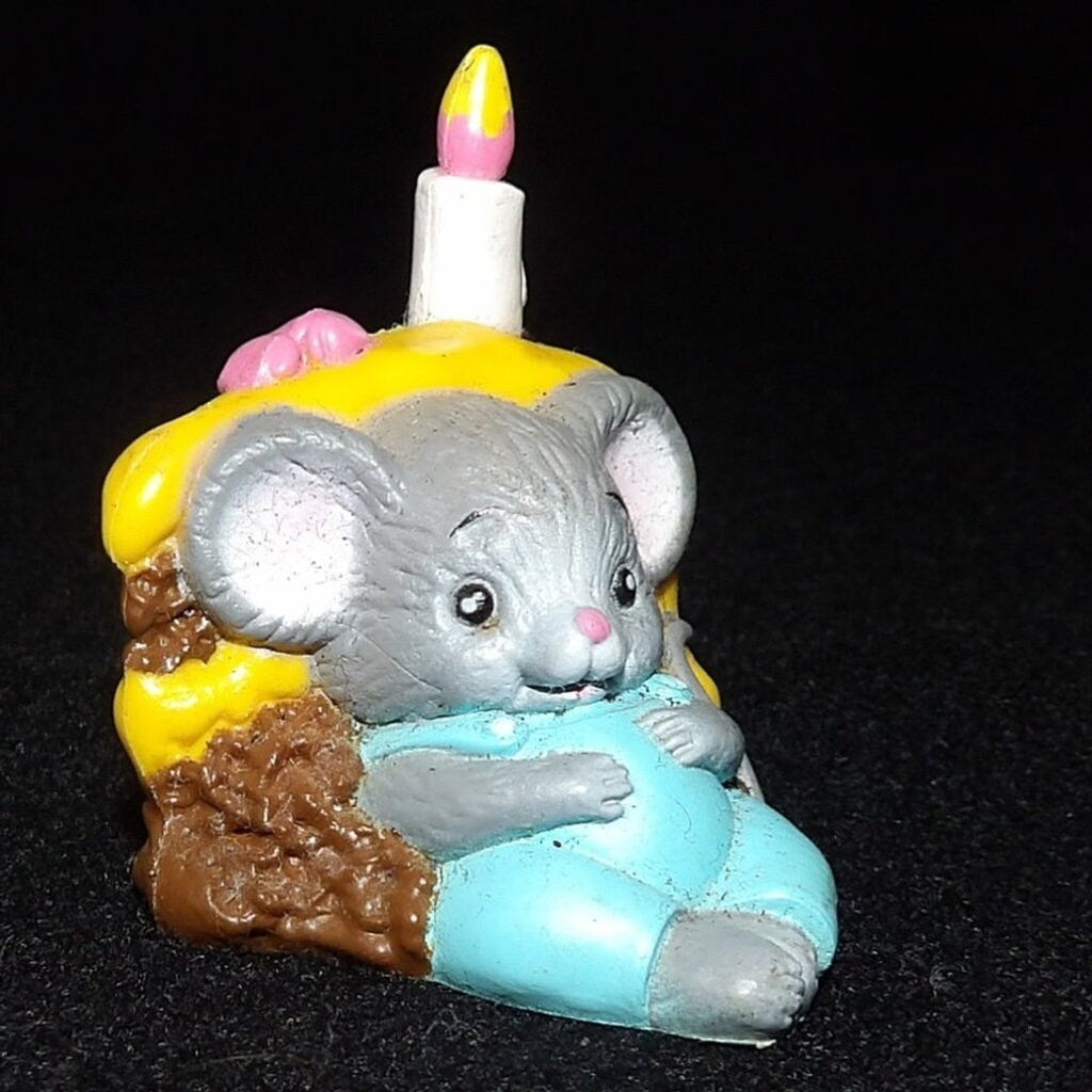 Vintage Avon Mouse with Birthday Cake