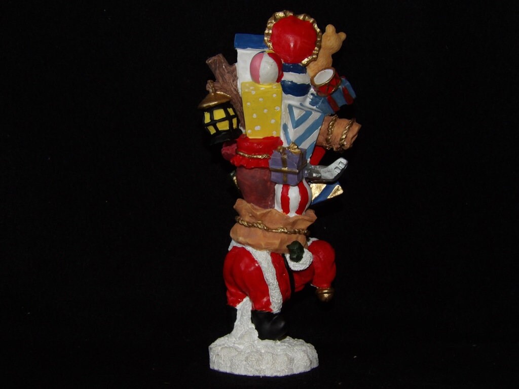 Vintage Santa Claus Figurine with Toy Sack