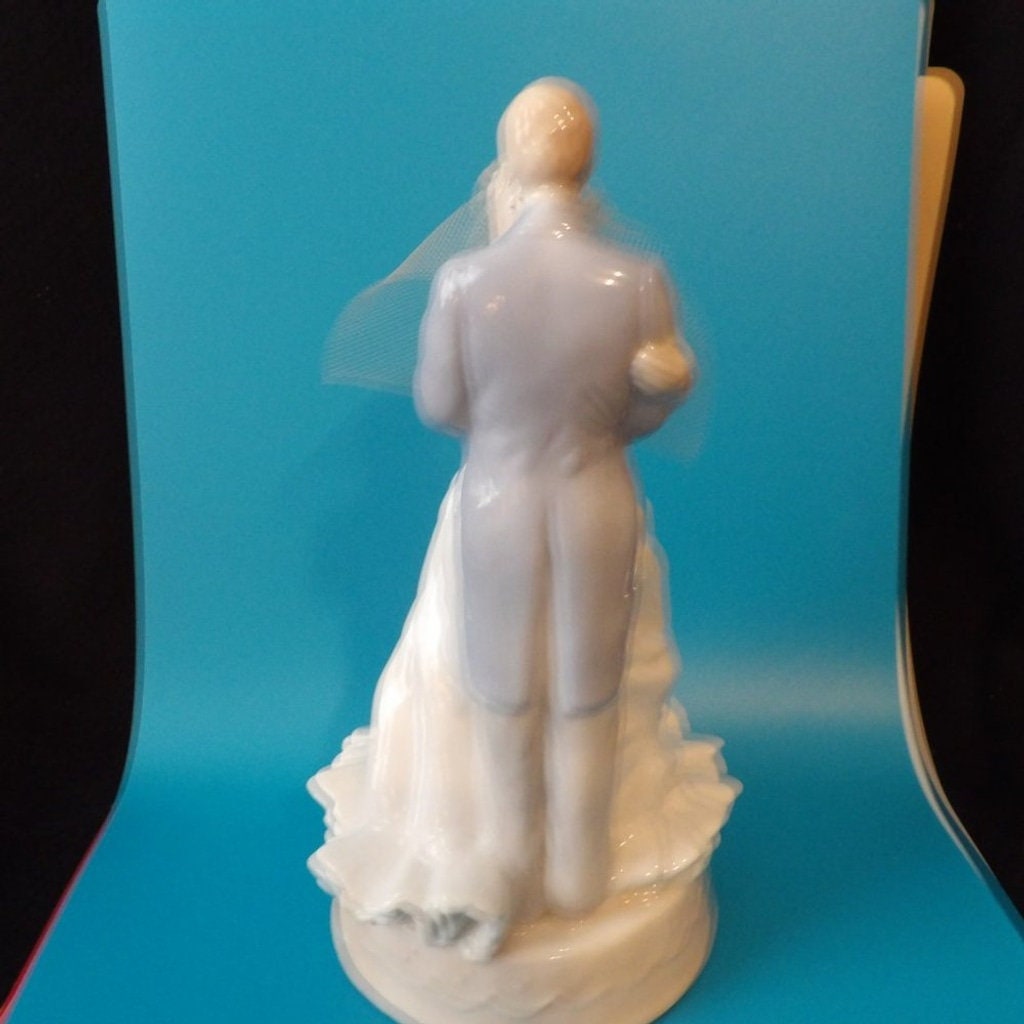 Vintage Bride and Groom with Music Box