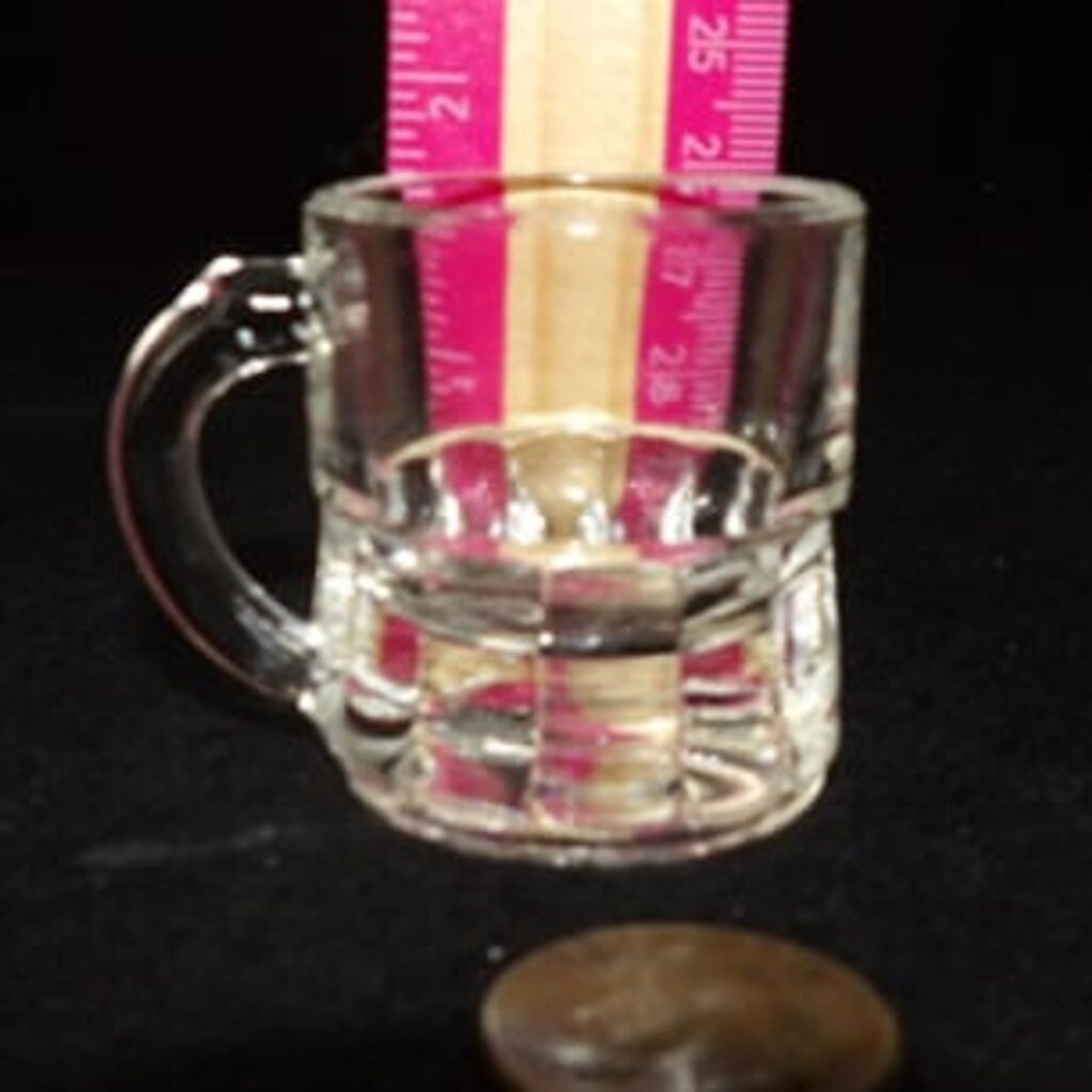 Vintage Miniature Beer Mug Shot Glass or Toothpick Holder - Mini Size - 1 Ounce