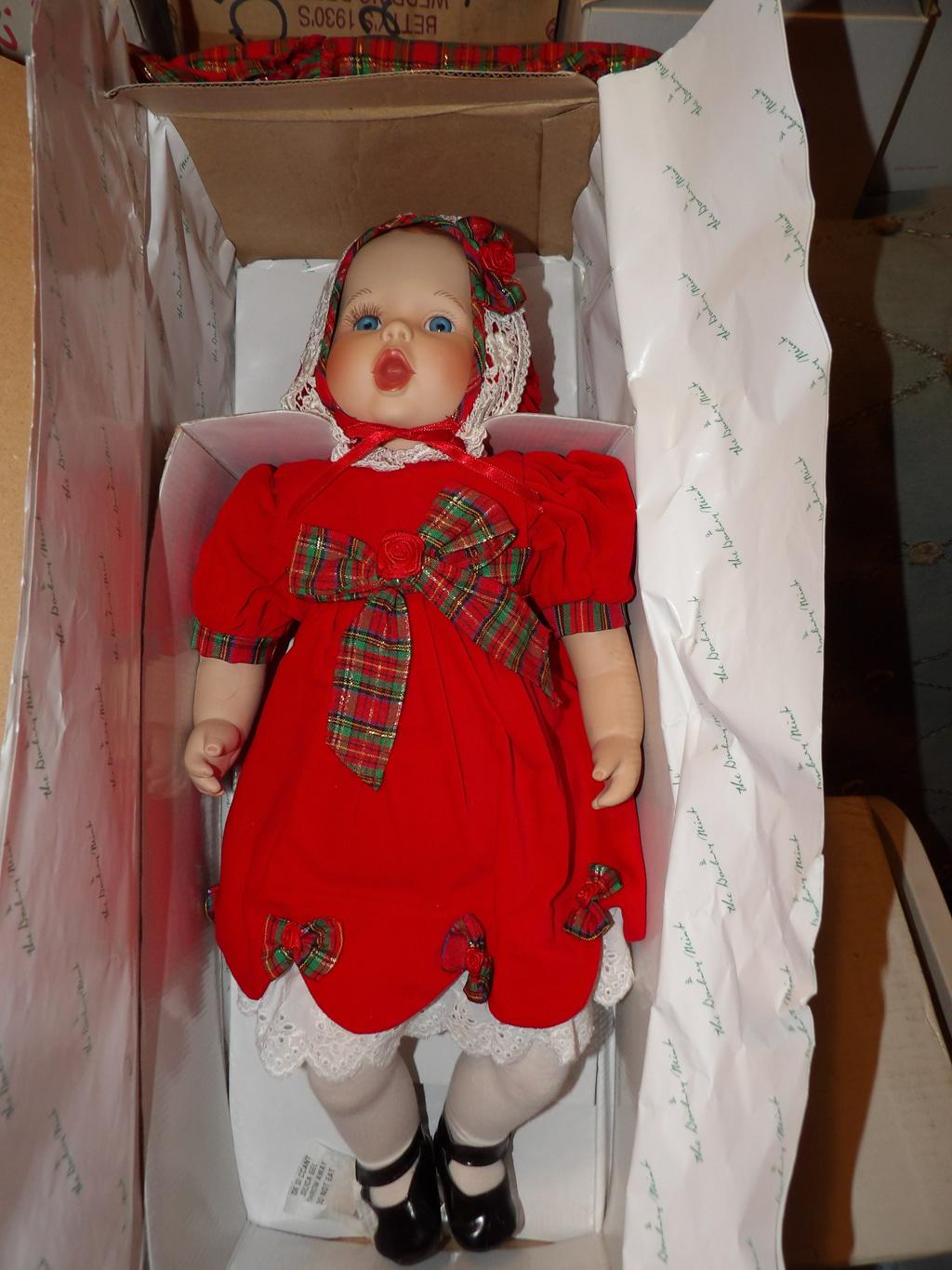 Danbury Mint Gerber Baby "First Christmas" Porcelain Doll — 18" Collectible in Original Box