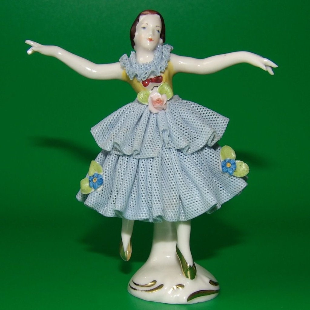 Antique Dresden Ballerina