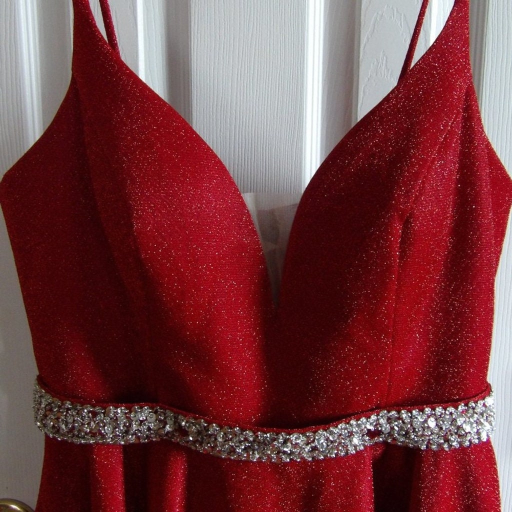 Sparkling Red Prom/Cocktail Dress  1X