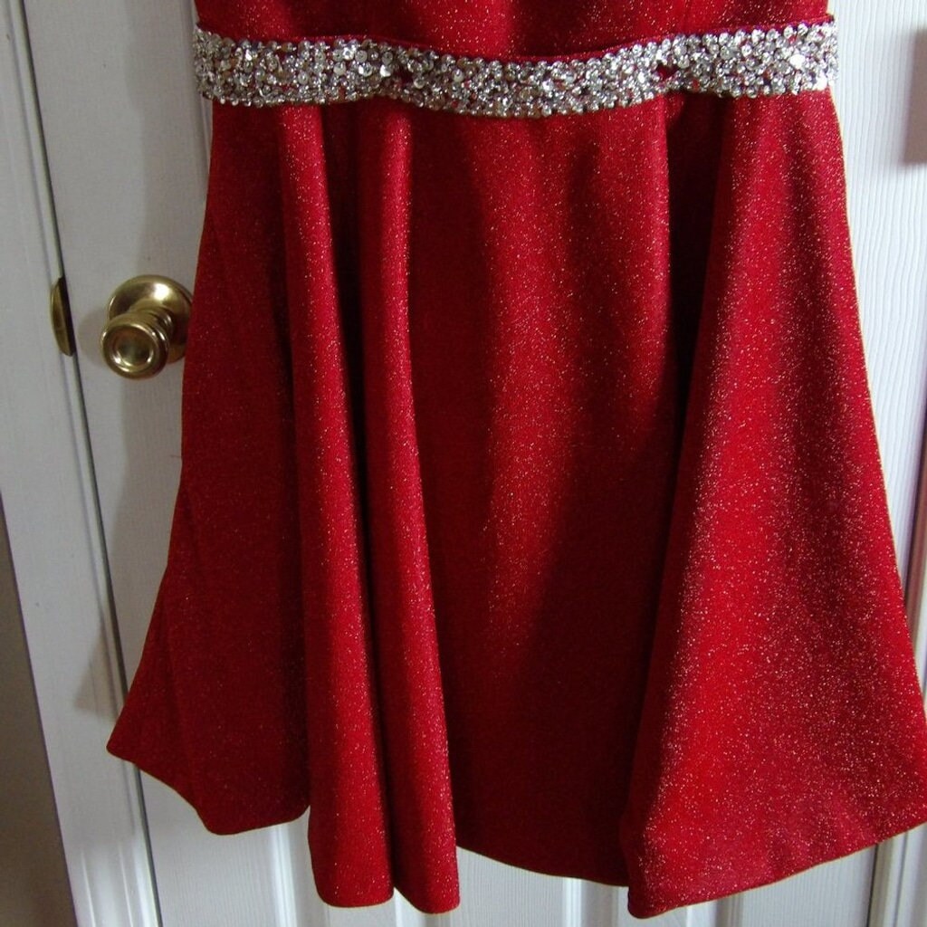 Sparkling Red Prom/Cocktail Dress  1X