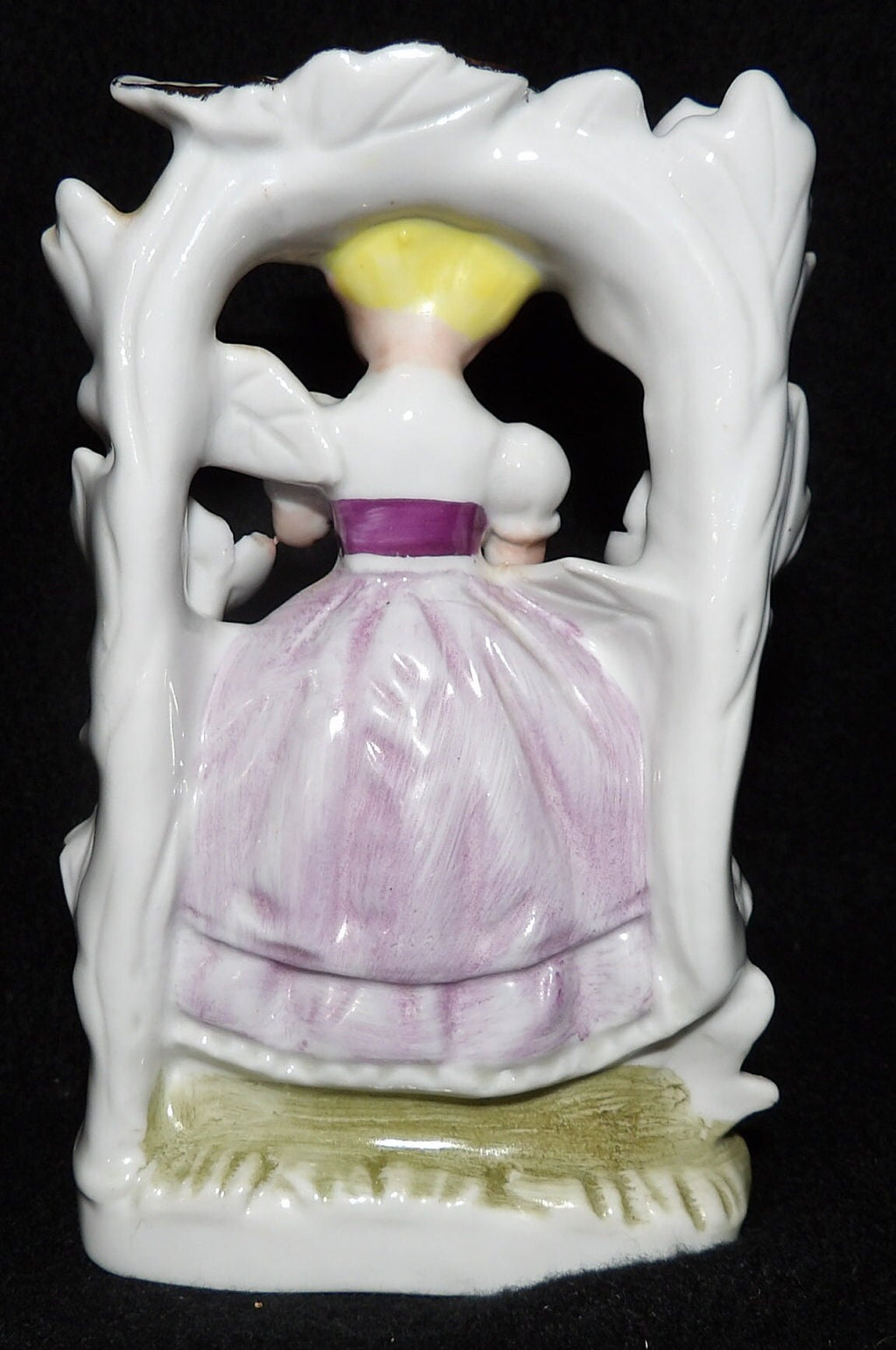 Vintage Girl Under Flower Trellis Figurine