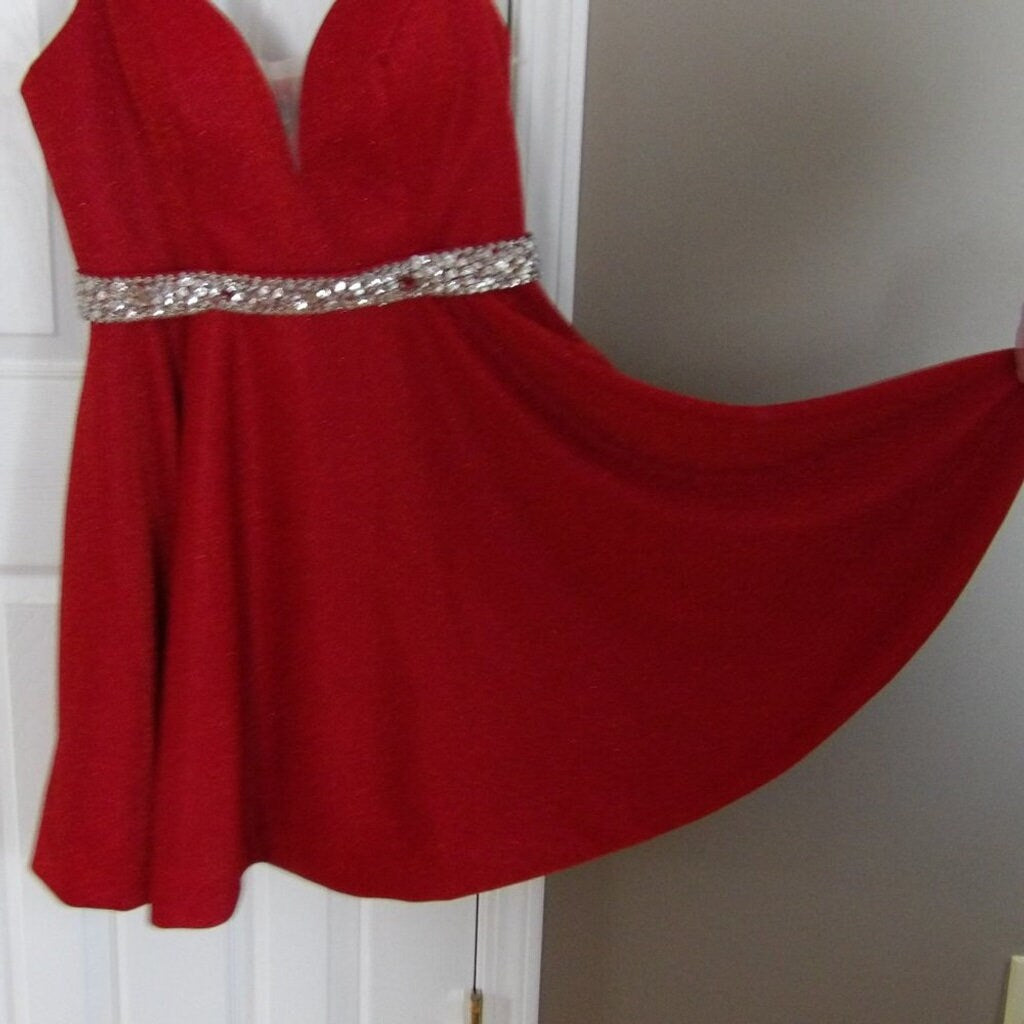 Sparkling Red Prom/Cocktail Dress  1X