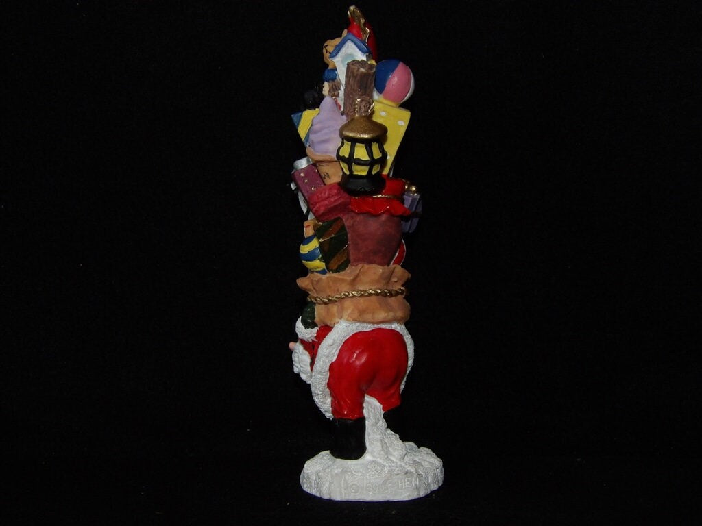 Vintage Santa Claus Figurine with Toy Sack