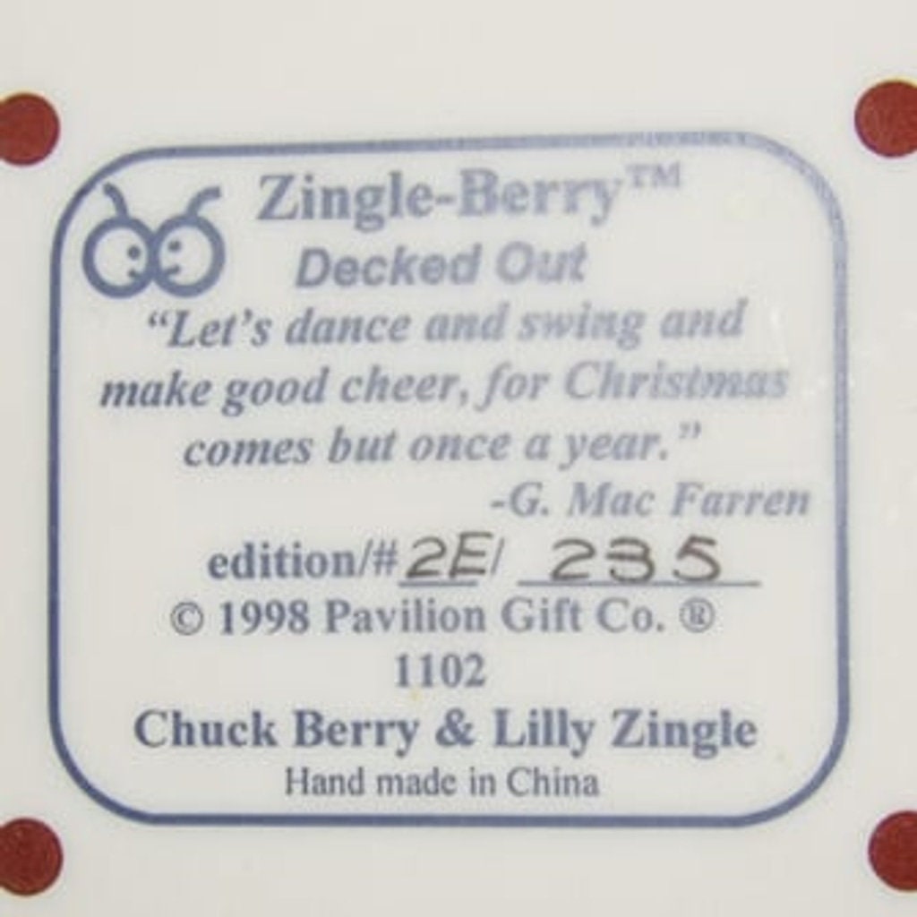 Zingle-Berry Decked Out Christmas Figurine