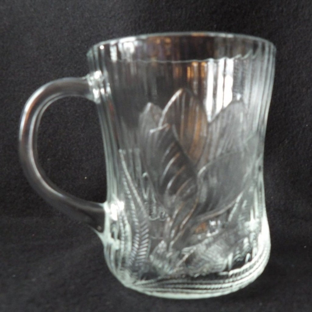 Rare Vintage Glcoloc France Glass Mugs Set of 12 — Crocus Lotus Design