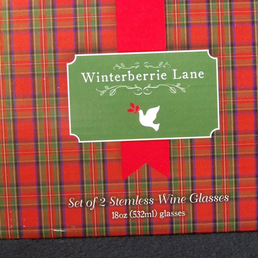 Mr. and Mrs.  Santa Claus Stemless Wine Glasses