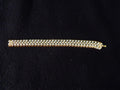 Joan Rivers Gold Tone Triple Row Clear Rhinestone Bracelet with Logo Clasp