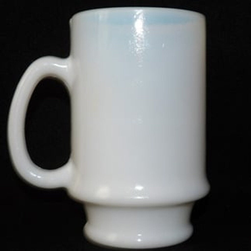 Vintage America on Parade Milk Glass Mug