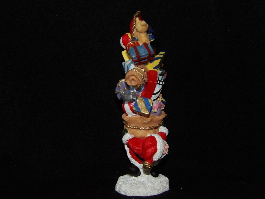 Vintage Santa Claus Figurine with Toy Sack