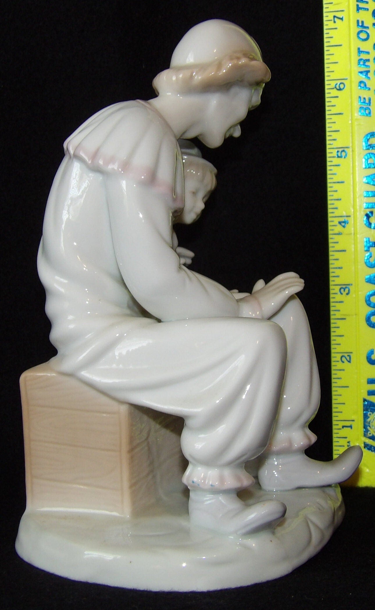 Vintage Paul Sebastian Clown with Boy and Accordion 1980's