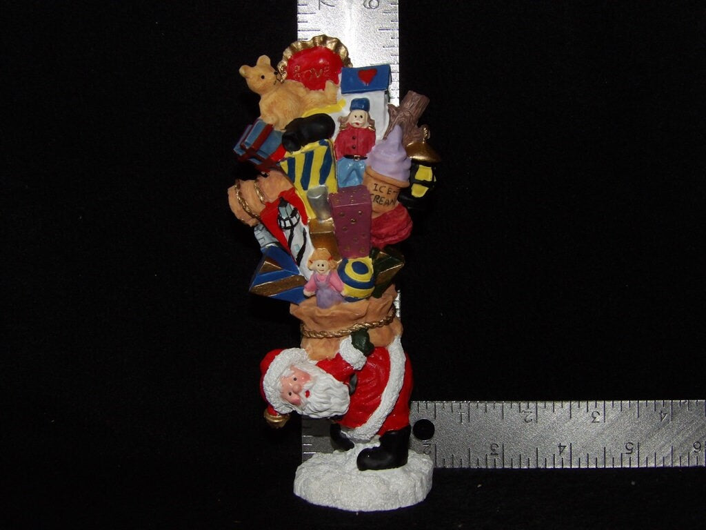 Vintage Santa Claus Figurine with Toy Sack