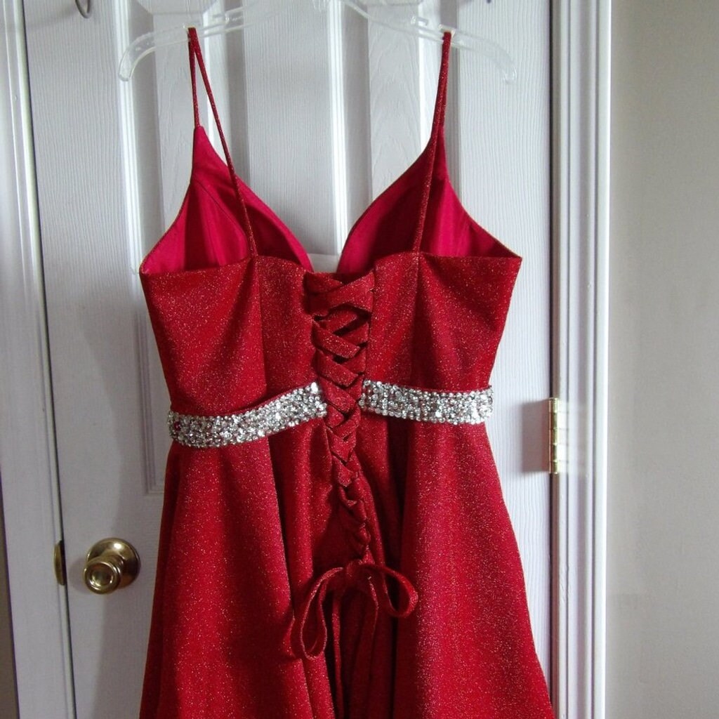 Sparkling Red Prom/Cocktail Dress  1X