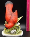 Lefton China Hand-Painted Cardinal Figurine #KW464 — Vintage Bird Collectible