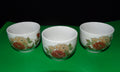 Vintage Japanese Porcelain Sake & Tea Cups with Floral Design — Set of 3