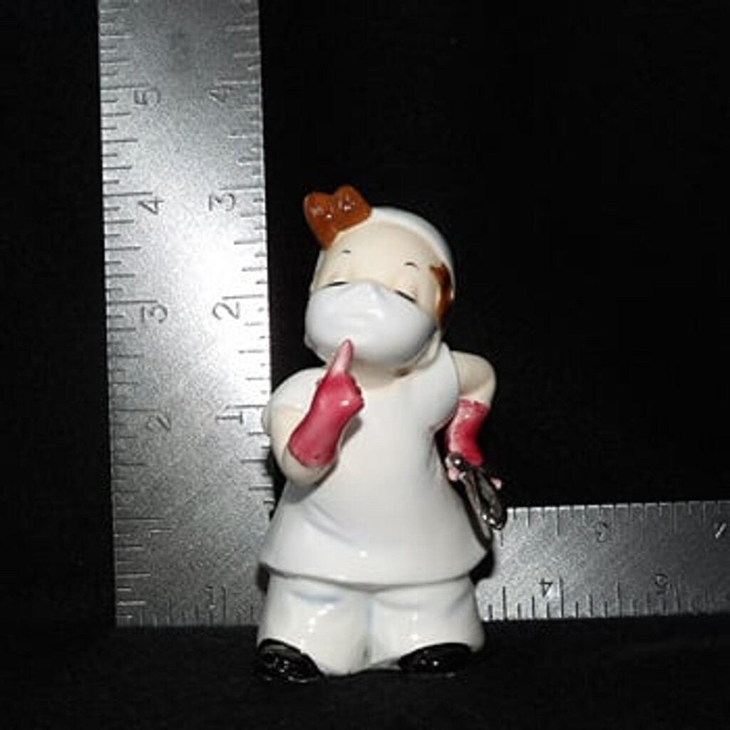 Vintage Porcelain Dentist/Surgeon Figurine — 4 Inches