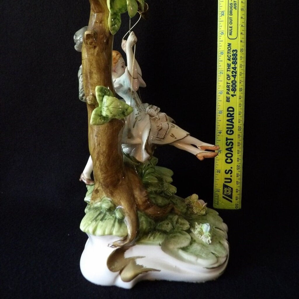 Capodimonte Porcelain Vintage Boy and Girl Figurine